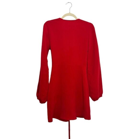 NEW A.L.C. leslie cut out mini dress in garnet - Picture 9 of 13